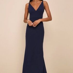 Melora Navy Blue Sleeveless Maxi Dress - Lulu’s